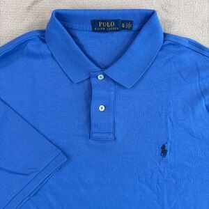 Polo Ralph Lauren Polo Shirt in Blue Men XL Preppy Pony Short Sleeve Golf Office